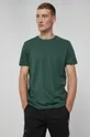 zielony T-shirt męski z bawełny Pima zielony