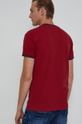 T-shirt męski slim w drobny wzór czerwony 98 % Bawełna, 2 % Elastan