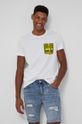 T-shirt męski z bawełny organicznej by Justyna Frąckiewicz, Summer Posters biały 100 % Bawełna organiczna