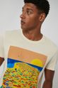 jasny żółty T-shirt męski z bawełny organicznej by Ewelina Gąska,  Summer Posters żółty