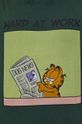 T-shirt bawełniany męski Garfield zielony Męski