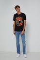 T-shirt bawełniany męski z nadrukiem The Rolling Stones czarny 100 % Bawełna