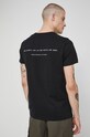 Odzież T-shirt bawełniany z nadrukiem czarny RW21.TSM507 czarny
