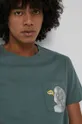 T-shirt bawełniany męski zielony z kolekcji Możliwości - Fundacja Wisławy Szymborskiej