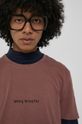 T-shirt bawełniany męski różowy z kolekcji Możliwości - Fundacja Wisławy Szymborskiej Męski