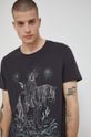 T-shirt męski bawełniany by Natalia Szwed szary Męski
