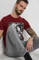 Bavlněné tričko Witcher RW21.TSM859 burgundské RW21
