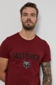 Bavlnené tričko Witcher burgundské RW21.TSM860