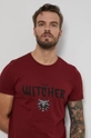 bordowy Medicine - T-shirt bawełniany The Witcher