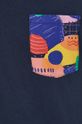 T-shirt bawełniany z kolekcji Design by Śliwka Nałęczowska męski granatowy Męski