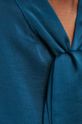 Bluzka damska gładka kolor turkusowy cyraneczka