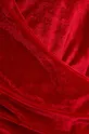 Bluzka damska z ozdobnymi marszczeniami kolor czerwony Damski
