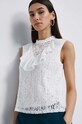 Bluzka damska koronkowa kolor biały biały RW22.BKDB04
