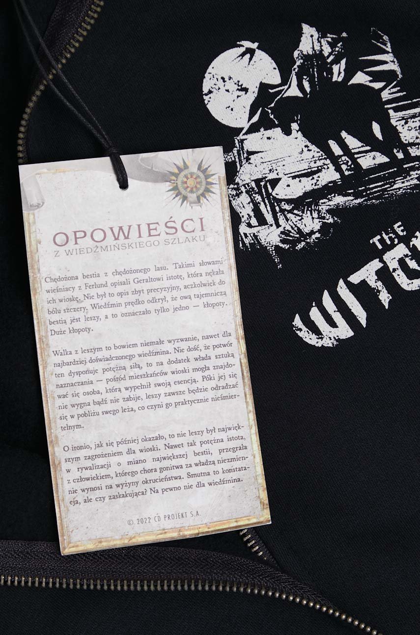 Bluza bawełniana męska z kolekcji The Witcher x Medicine kolor czarny