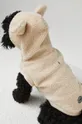 Mikina pre domáceho miláčika s kapucňou béžová farba  100% Polyester
