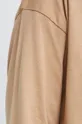 Bavlnené tričko s dlhým rukávom béžová farba Dámsky