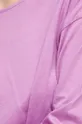 Bavlnené tričko s dlhým rukávom fialová farba Dámsky