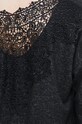 Longsleeve damski z melanżowej dzianiny szary RW22.BUD050