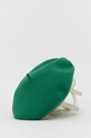 Beret wełniany damski zielony RW22.CAD304 zielony RW22