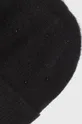 Czapka z domieszką wełny damska beanie kolor czarny Damski