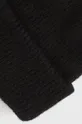 czarny Czapka z domieszką wełny damska kolor czarny