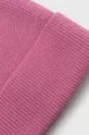 Čiapka dámska beanie ružová farba  60% Polyester, 20% Viskóza, 20% Polyamid