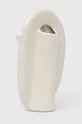 biela Dekoračná váza z keramiky