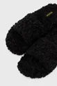 čierna Papuče z textilnej látky