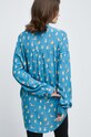 Koszula damska wzorzysta turkusowa turkusowy RW22.KDD050