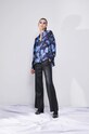 Koszula damska wzorzysta kolor niebieski RW22.KDDC00 niebieski RW22
