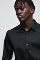 Koszula męska z kołnierzykiem klasycznym kolor czarny Męski