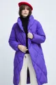Kabát dámsky zateplený fialová
