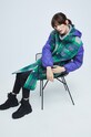 Płaszcz damski w kratę multicolor RW22.KPD604 multicolor RW22