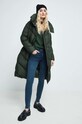Płaszcz puchowy damski ocieplany kolor zielony RW22.KPD701 zielony RW22