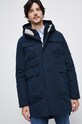 Bunda pánská zateplená tmavomodrá barva námořnická modř RW22.KUM704