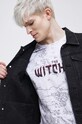 Rifľová bunda pánska z kolekcie The Witcher x Medicine čierna farba RW22.KUMB01