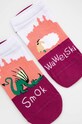 Skarpetki damskie bawełniane z kolekcji Legendy (2-pack) multicolor skarpetki krótkie multicolor RW22.LGD103