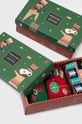 multicolor Skarpetki damskie bawełniane świąteczne (3-pack) kolor multicolor Damski