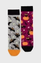 multicolor Skarpetki damskie bawełniane z motywem halloween (2-pack) kolor multicolor Damski