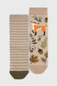 multicolor Skarpetki bawełniane damskie z lisem (2-pack) Damski