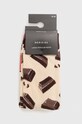Odzież Skarpetki damskie bawełniane z motywem czekolady (2-pack) kolor multicolor RW22.LGD902 multicolor