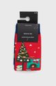 Skarpetki damskie bawełniane świąteczne (2-pack) kolor multicolor 75 % Bawełna, 23 % Poliamid, 2 % Elastan