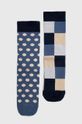 multicolor Skarpetki męskie bawełniane wzorzyste (2-pack) kolor multicolor Męski
