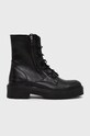 Botki damskie skórzane kolor czarny RW22.OBD505 czarny RW22