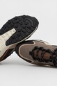 Sneakersy męskie skórzane na grubej podeszwie brązowe RW22.OBM201