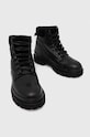 Buty wysokie męskie skórzane kolor czarny RW22.OBM602 czarny RW22