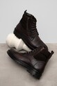 Buty wysokie męskie skórzane kolor brązowy casual brązowy RW22.OBM606