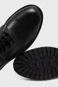 Pánske topánky z prírodnej kože čierna farba Pánsky