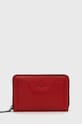 Portfel skórzany damski kolor czerwony skóra licowa czerwony RW22.PFD901