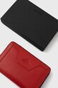Portfel skórzany damski kolor czerwony czerwony RW22.PFD901